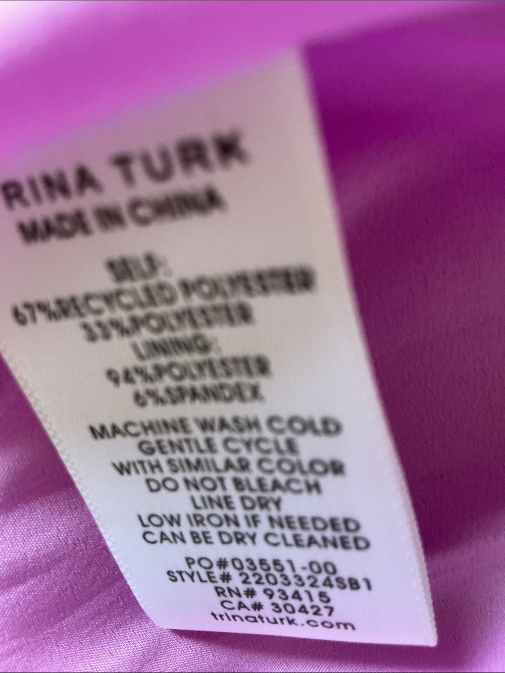 TRINA TURK EQUINOX Lilac Off-Shoulder Dress - Picture 6 of 8